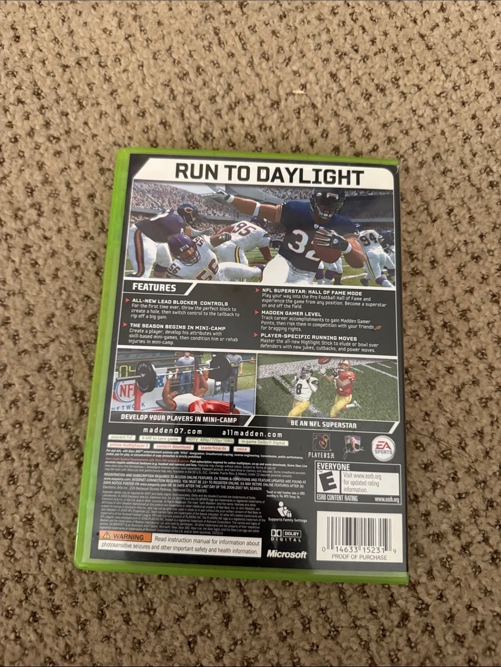 Microsoft Xbox 360 Football Games - White & Green